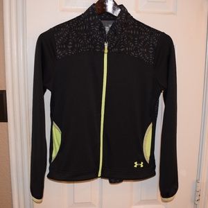 Under Armor Warm-Up Workout Track Jacket in Black